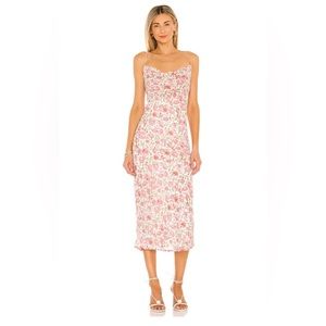 Bardot Floral Midi Dress